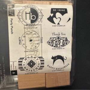 Stampin’ Up! Set of 6 stamps, never been used.